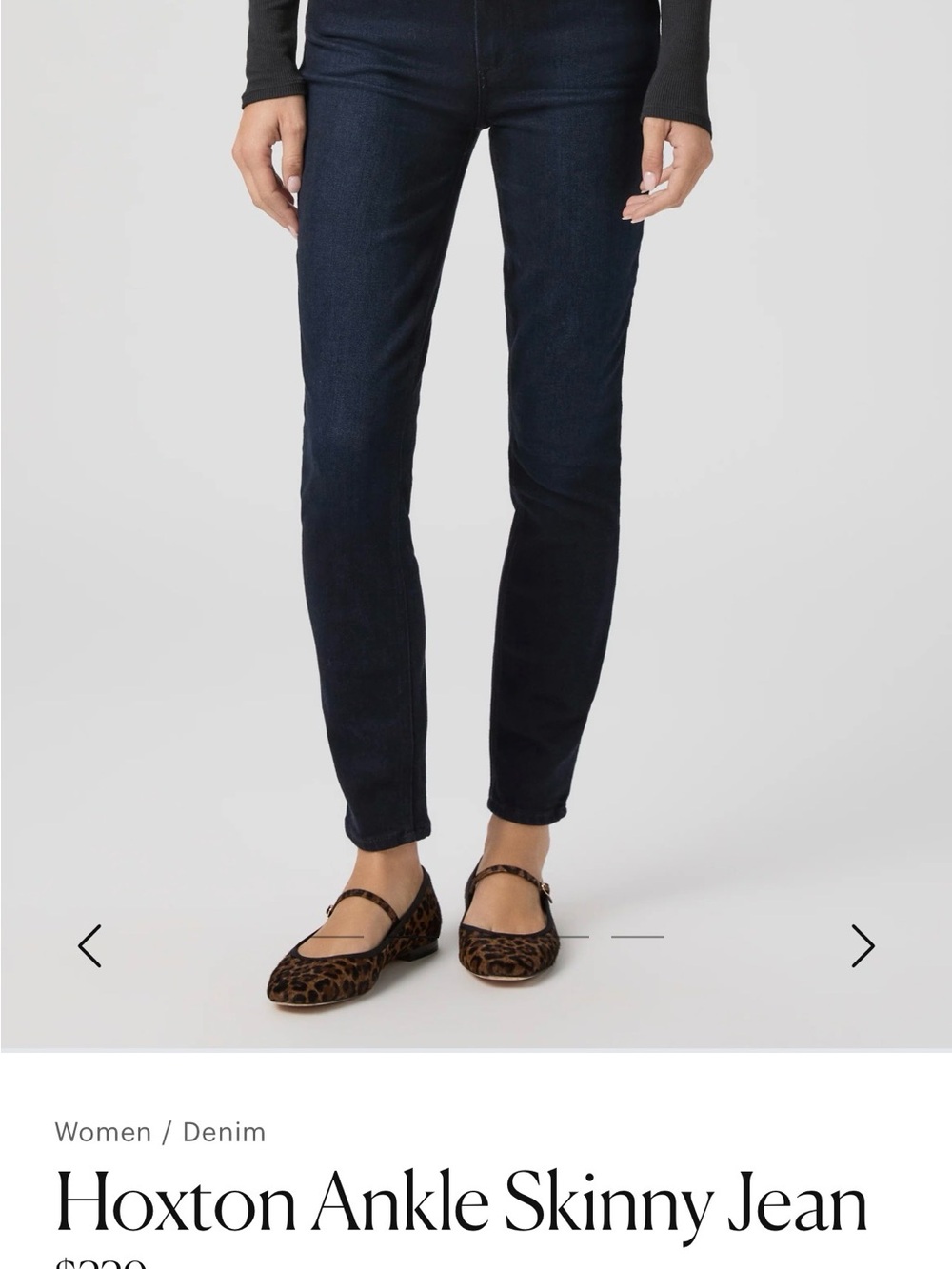 PAIGE Hoxton Ankle Skinny Jean - Dark Indigo